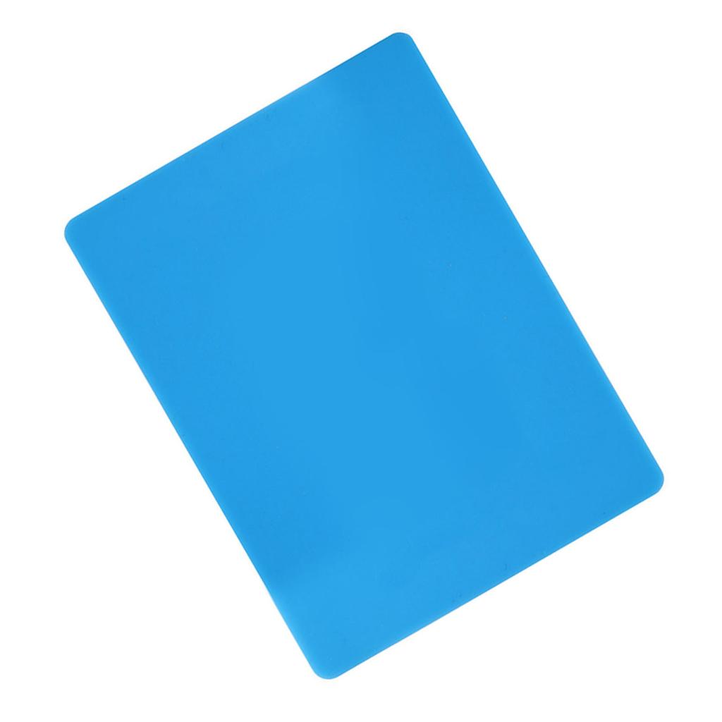 Silikonmatte for Håndverk Baking Kjøkkenbenk Resinformer Varmebestandig Ark Bordbrikke Blå