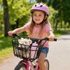 Cesto Posteriore in Metallo per Bicicletta Fissato Durevole Porta Zaino Accessori per Biciclette Pieghevoli per Bambini
