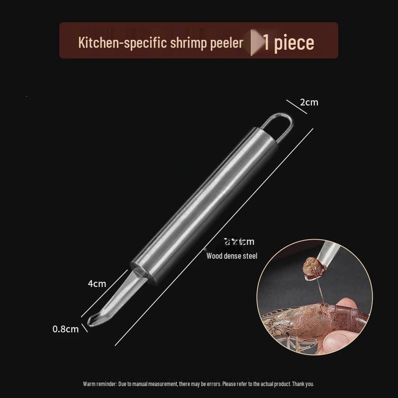 Stainless Steel Shrimp Line & Shell Peeler – 2-in-1 Back Opener & Remover Knife for Home Use