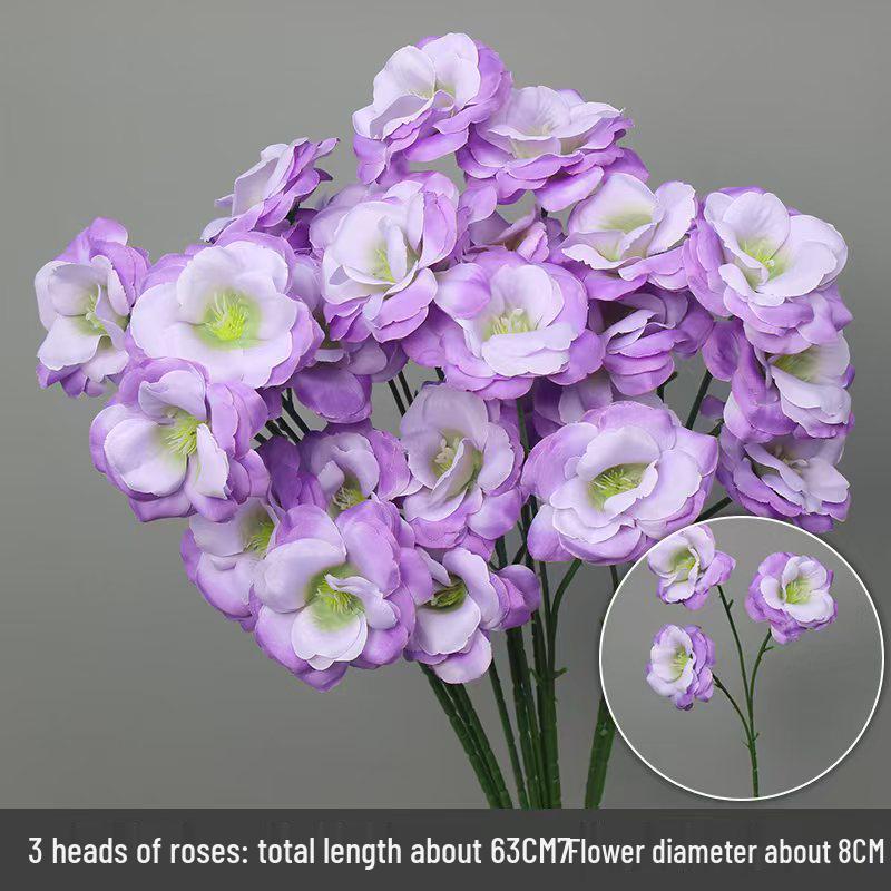 10-Piece Purple Series Artificial Floral Set: Ground Row, Aisle, and Burgundy Wedding Decoration Flowers