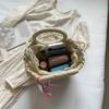 New Fashion Women Woven Bag Portable Basket Female Summer Popular Crossbody Straw Bag