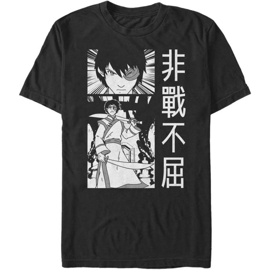 

Nickelodeon Big & Tall Avatar_ The Last Airbender Zuko Manga Men s Tops Short Sleeve Tee Shirt, Black, 5X-Large Big Tall XXXXXL різнокольоровий