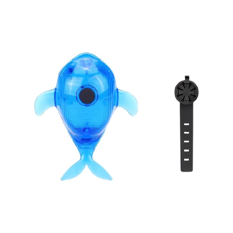

Weather Proof Bicycles Tail Lamp Enhances Visibility For Night Biking with Whale Themed Design Hassles Frees Setups синій