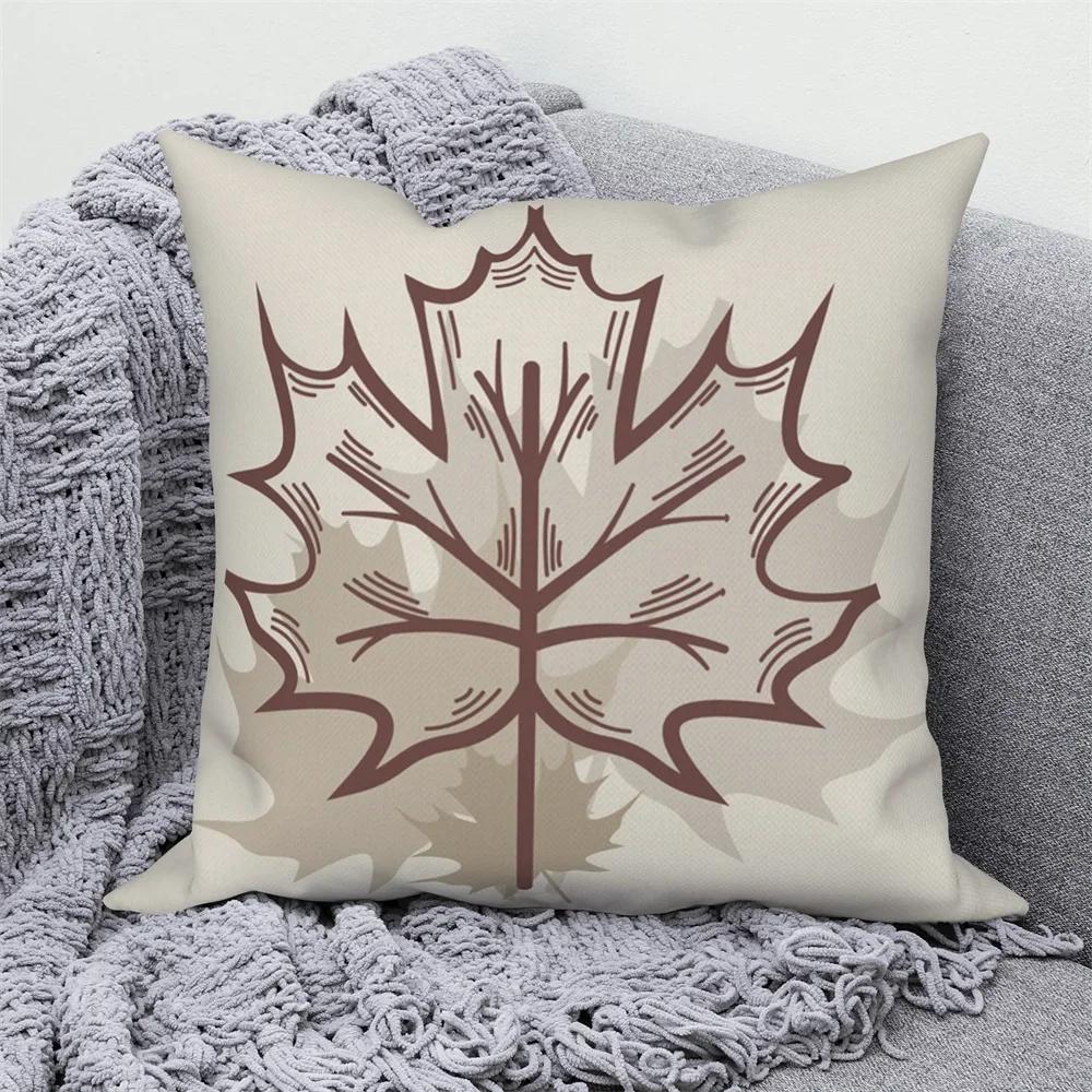 List Větvička Strom Květina Povlak na polštář Modrá Zelená Hnědá Květinový Polštář Domov Pohovka Auto Dekorace