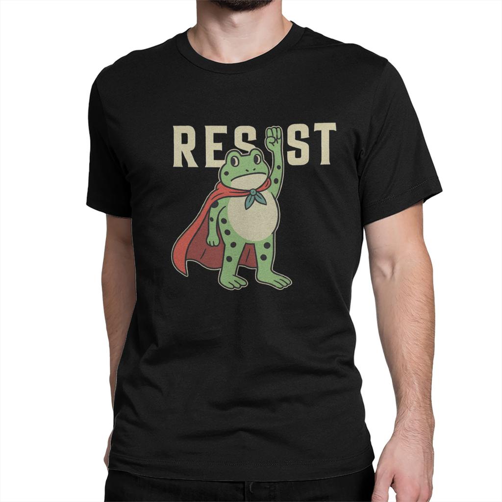 Men's Portland Frog Resist T Shirts  100% Cotton Tops Crazy Short Sleeve Round Collar Tees Gift Idea T-Shirt