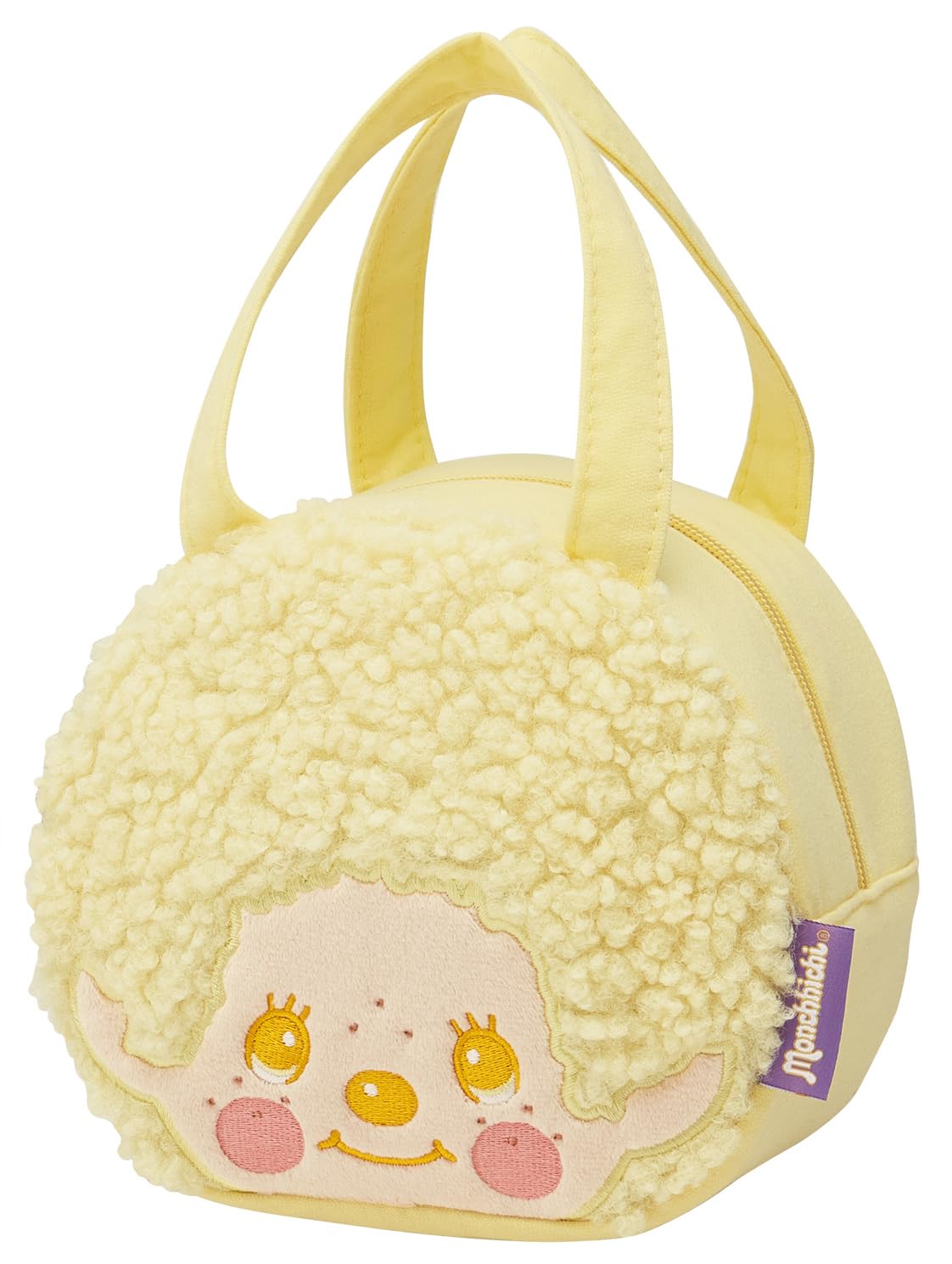 Skater Lunch Sweatshirt Monchhichi Yellow Die-Cut Bag, Material, COLORS, KNBD1-A