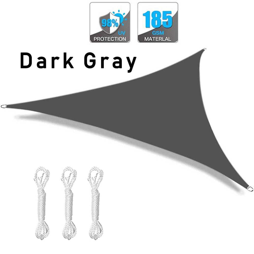 

Солнцезащитные укрытия Портативный треугольный парус в форме солнца Защита от ультрафиолета Открытый солнцезащитный тент Навес для пляжа Водонепроницаемый тент Серый 5X5X7 темно-серого