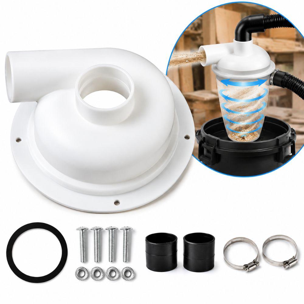 Dust Extraction Cyclones Separator Cover Reusable Cyclone Dust Filter Vacuum Attachment