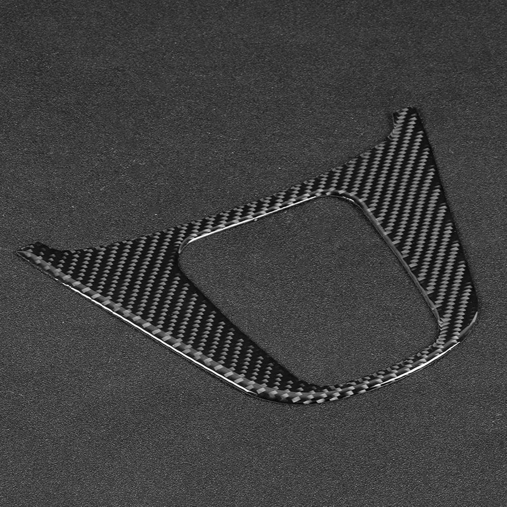 Gear Panel Trim Carbon Fiber Cover for 2007–2011, Center Console Shifter Frame Decorative Overlay, Interior Gear Selector Surround Protector,