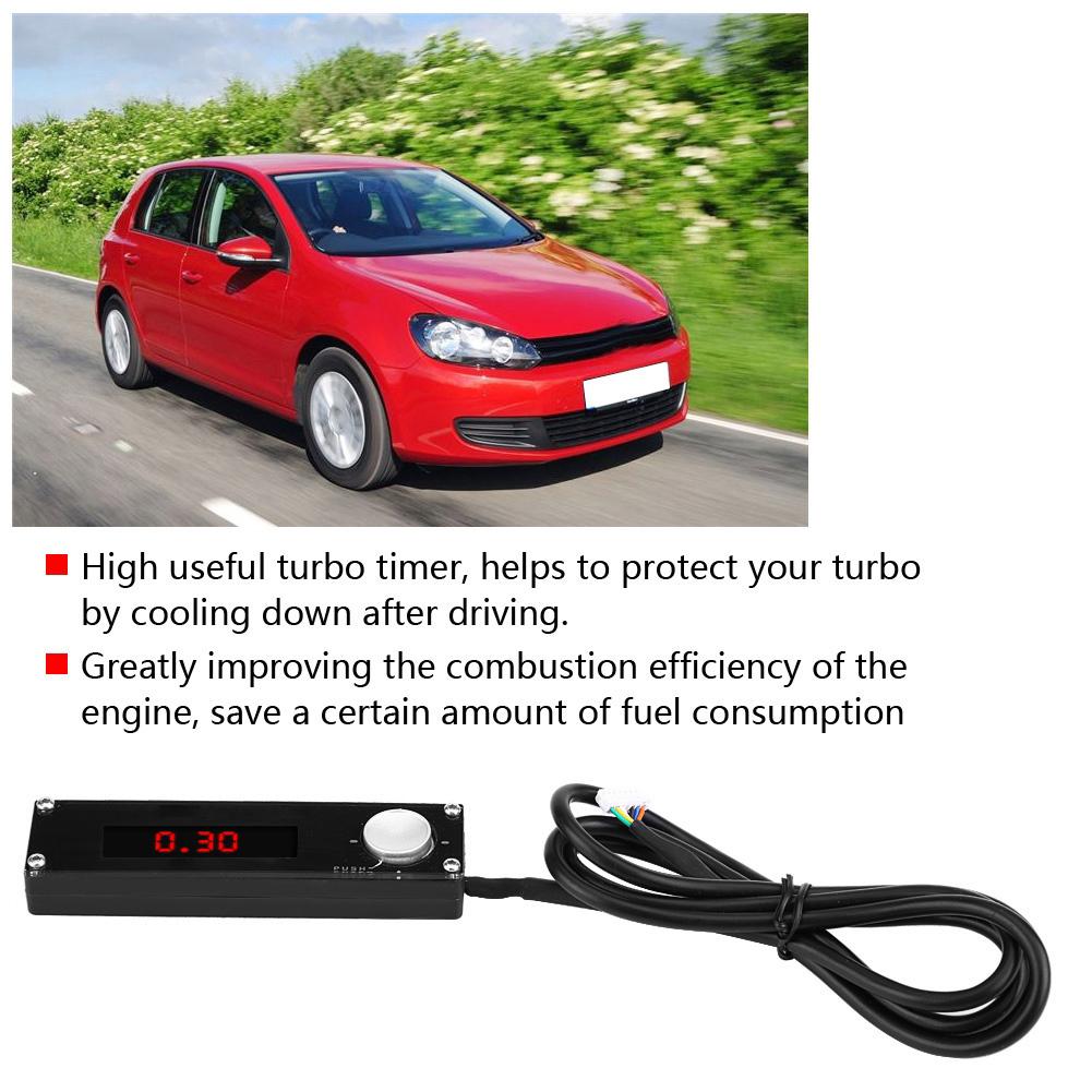 12V Car Universal LED Digital Display Turbo Timer Turbine Protection Device Time Retarder(#1)