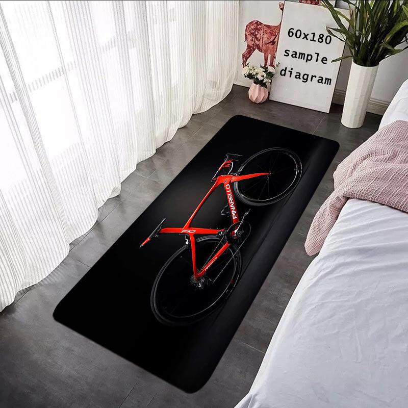 Bicycle Racing Bicycle Carpet Mat Rug - Red/Blue Dynamic Pattern Home Decoration for Living Room Bedroom Rugs for Bedroom