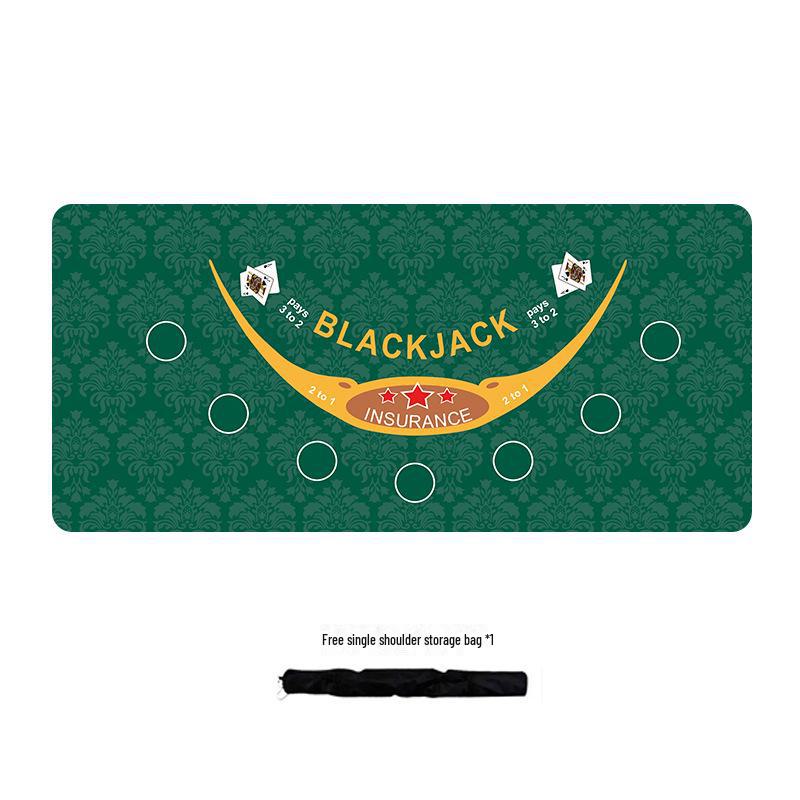Texas Hold'em Silent Non-slip Poker Table Mat - Thickened Family Party Card Cloth, TikTok Style, Extra Large