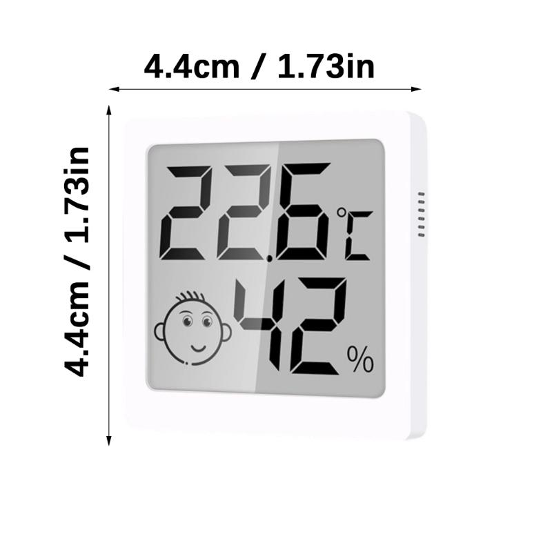 High precisions LCD Display Humidity Temperature Meter Magnetic Mount Stand Base ABS Universal for Home Office Use