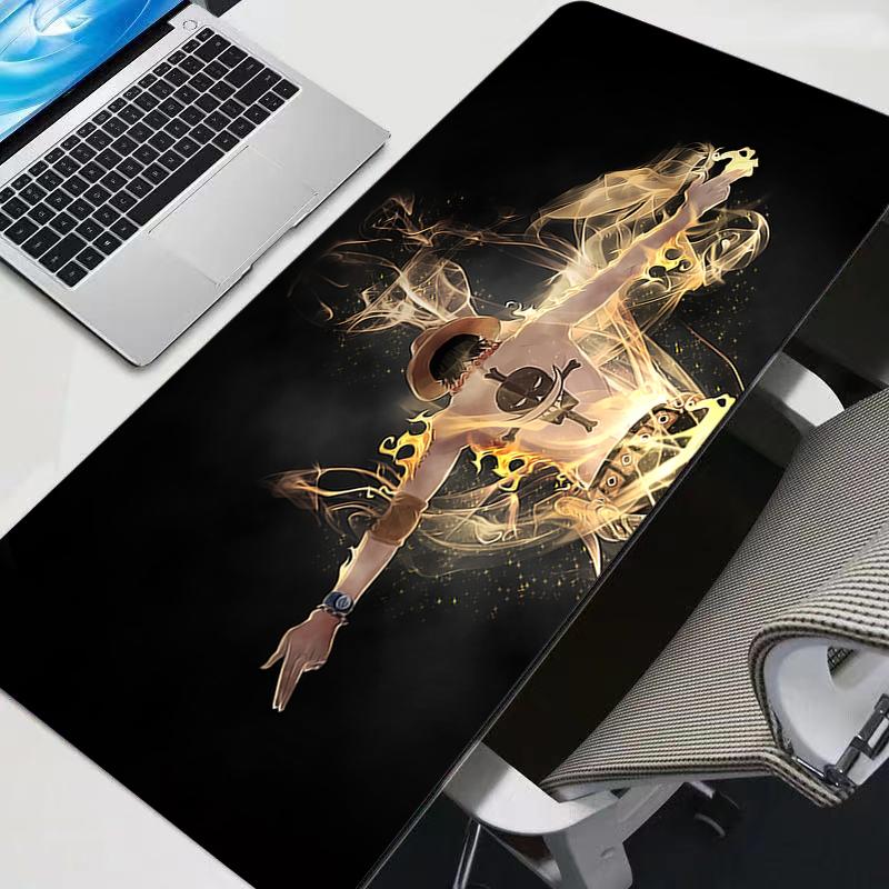 New Mouse Pads Big One Piece Ace Anime Carpe Durable PC Gamer Computer Mausepad Varmilo Keyboard Gaming Accessories Desk Mat