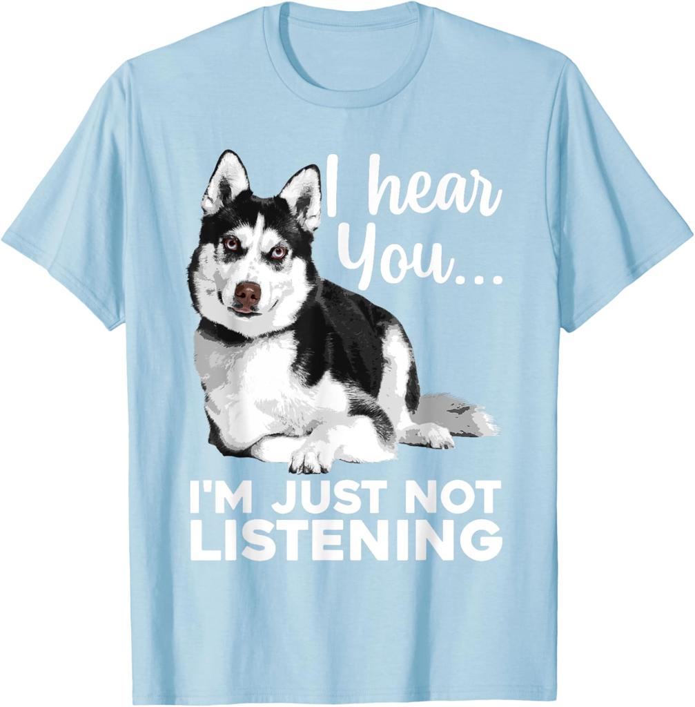 Funny Husky Dog Art for Men Women Kids Siberian Husky Lover TShirt Husky Lover Graphic Tee