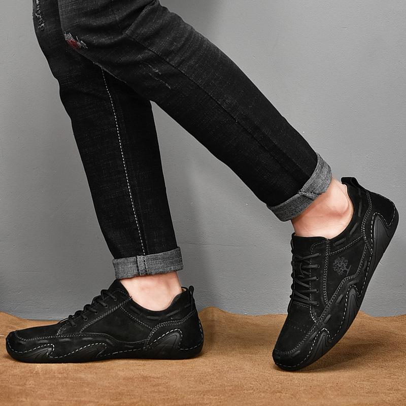 Men's Leather Casual loafers Shoes wedding Dress Shoes New Big Size  Moccasins Shoes Suede shoes High Quality zapatos Size 48