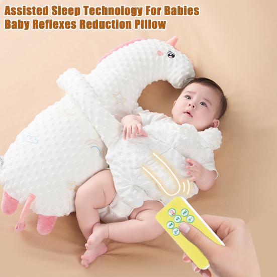 Baby Patting Pillow Baby Soothing Sleep Aid with 3 Modes Remote Control Baby Sleep Promoter for Gentle Patching White Noise