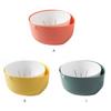 Kitchen Double Layer Drain Basket Rotatable Rice Washing Storage Fruits Sink Cleaning Colander Filter Drainer Gadgets