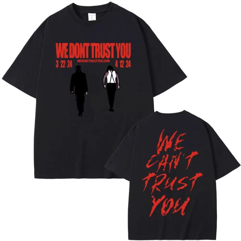 Rapper Future Metro Boomin 2024 New Hip Hop Album We Dont Trust You Graphic Tshirt Unisex Women Casual Ocollar Oversized Tees