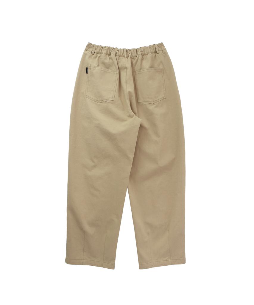 GOSTREET Wide Dart Pants Beige