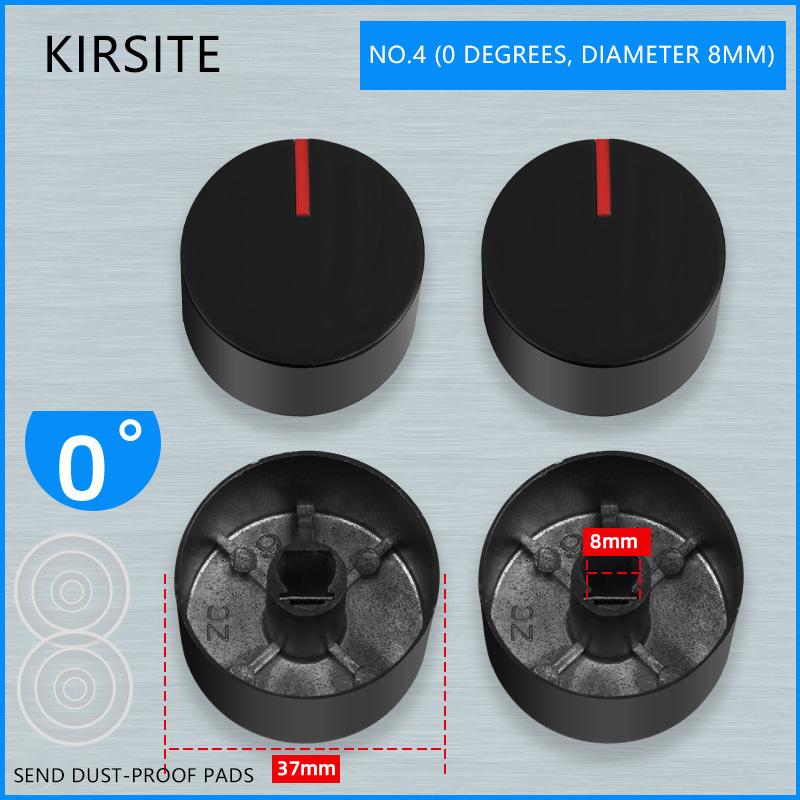 2pcs 8MM Gas Stove Knobs Cooker Oven Control Switch Gas Cooker Accessories Assembly Black Button