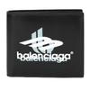 [Balenciaga] Bi-fold Wallet SPORT LOGO FOLDED WALLET 594549 2AAPK 1090 Black [Parallel Import]