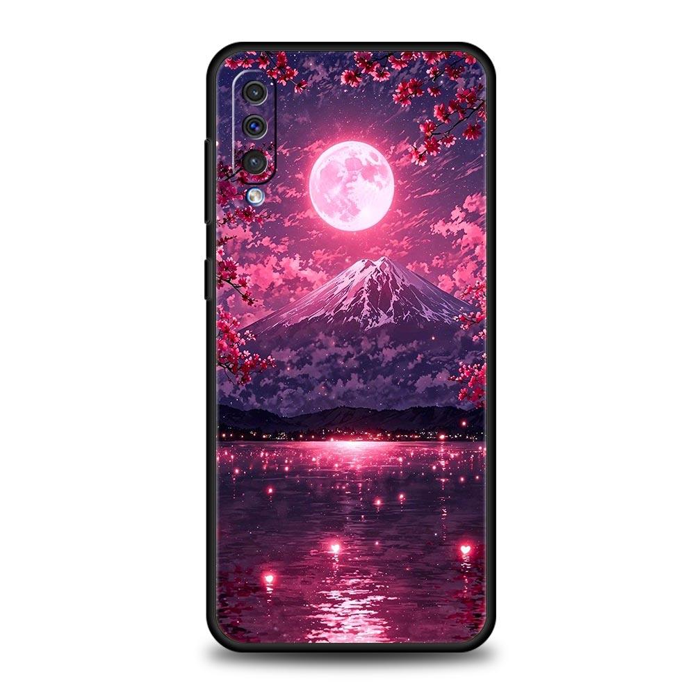 Rosa Sonnenuntergang Berg Handyhülle für Samsung Galaxy A56 A36 A26 A16 A34 A24 A42 A22 A20 A12 A40 A30 A10 5G Weiche TPU Hülle