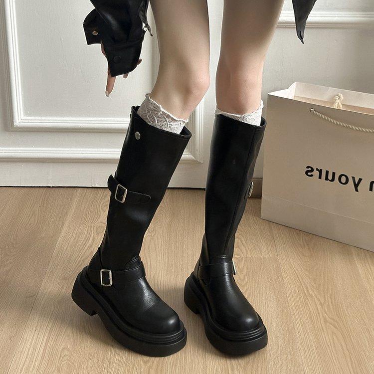 But knee boots women's shoes 2025 new summer high boots platform-soled western knight boots high heels boots