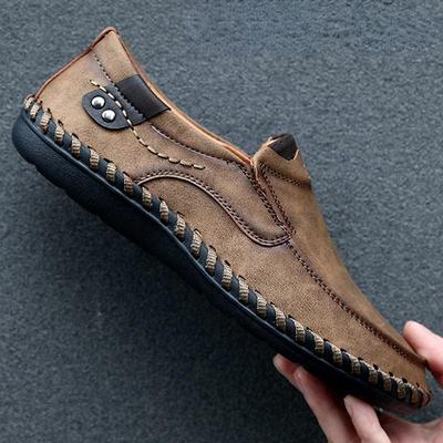 Lässige Lederschuhe für Herren, elastisch und atmungsaktiv, klassische All-Match-Mode-Freizeitschuhe