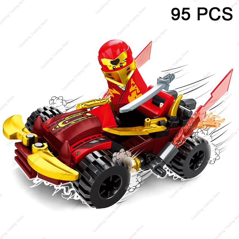 Ninja 4 In 1 Classic Anime Kai Jay Cole Lloyd War Armor Car Mech Chariot Model Action Figure Building Blocks Kit Bricks Kids Toy
