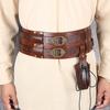 PU Viking Renaissance Belt Vintage Leather Medieval Waistband Interesting Celtic Belt  Party