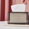 Transparente Taschentuchspenderbox Stilvoller Kunststoff Kosmetiktücher Servietten Organizer für Beistelltisch Wohnzimmer