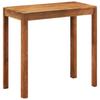 Solid Acacia Wood Bar Table with Honey Colored Finish 110 x 55 x 106 cm