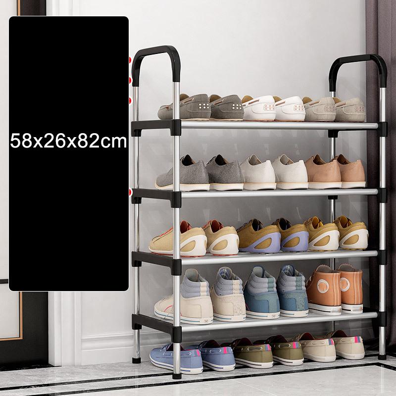 3-8Floor Simple Shoe Rack Multi Layer Dustproof Household Doorstep Shoe Cabinet Storage Space Saving Assembly Of Small Shoe Rack