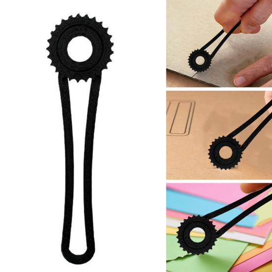 Cardboard Hole Punch Heavy Duty Plastic Handheld Cardboard Puncher Perforator Cutter Scoring Tool Portable Professional Paper Cardboard Tracing Wheel