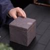 Japanese Style Retro Square Ceramic Tea Caddy - Handmade Coarse Pottery for Pu'er and White Tea, Old Rock Mud Non-Sealed Jar