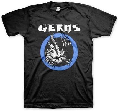 Neues Authentisches The Germs GI Mohawk Totenkopf Ripper Punk Black Flag Band T-Shirt