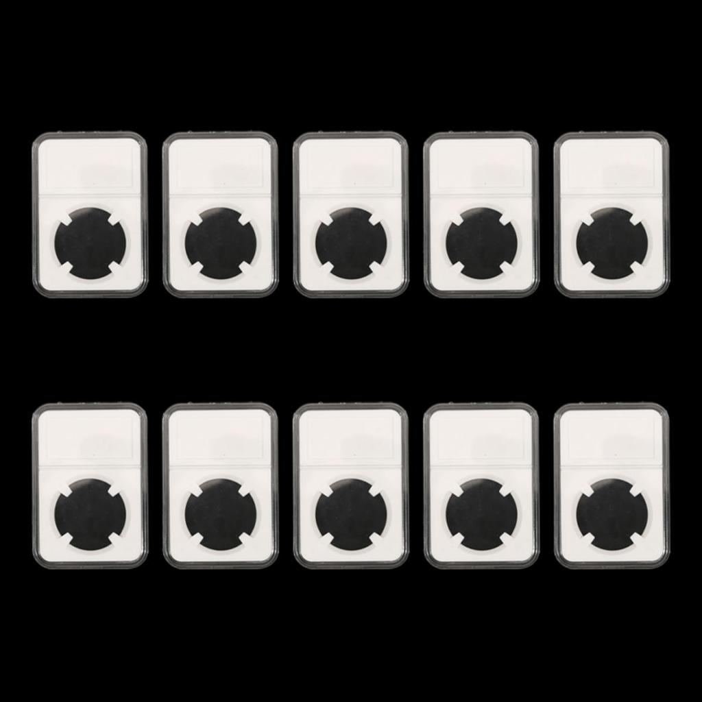 1/10Pcs Commemorative Coin Slab Holder Coin Display Storage Box Case Protector Square Transparent Coin Storage Coin Collect Card