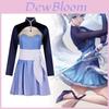 Atemberaubendes Weiss Schnee Rwby Cosplay Kostüm mit elegantem Polyesterstoff Anime Rollenspiel-Outfit für Frauen