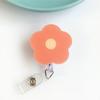 Flower Nurse Badge Reel Name Tag Easy Pull Buckle Retractable Badge Holder  Office School Supplies