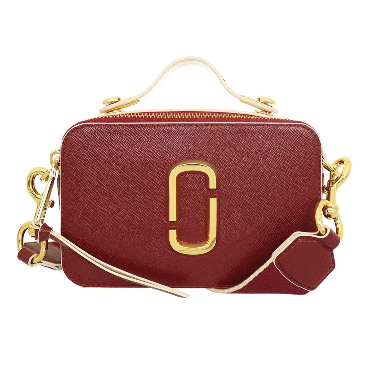 

Сумка Marc Jacobs M0015898 Cabernet The Sure Shot Large Snapshot Leather с двойной ручкой-логотипом J [Marc Jacobs] (Рюкзак) Женская [Бренд]