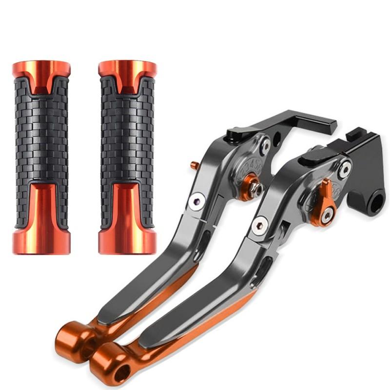 CNC Aluminum Brake Clutch Lever Perch With Grip Cover Suzuki GSX-R 600 750 1000 Motorcycle Upgrade