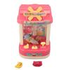 Miniature Doll Grabber Machine 6 Dolls Windmill Type Electric Doll Grabber Toy for Kids Pink