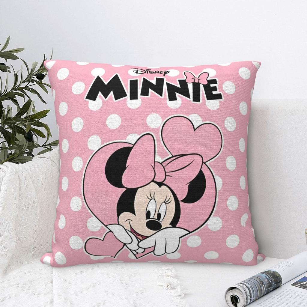 Kawaii Mickey Mouse Christmas Pillowcase Double-sided Printing Cushion Cover Decorations Pillow Case Cover Home Square 18''