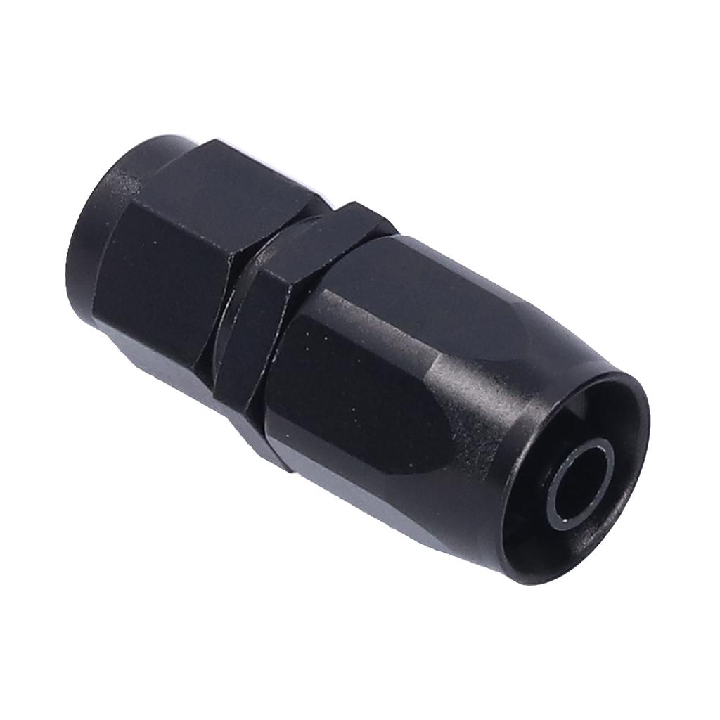 AN6 6AN AN‑6 Fuel Fitting Aluminum Oil Gas Line Hose End Adapter Black Straight Swivel