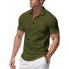 Mens Short Sleeve Polo Shirts Button Down Golf Shirts Super Stretch Fashion Casual Raglan Shirts