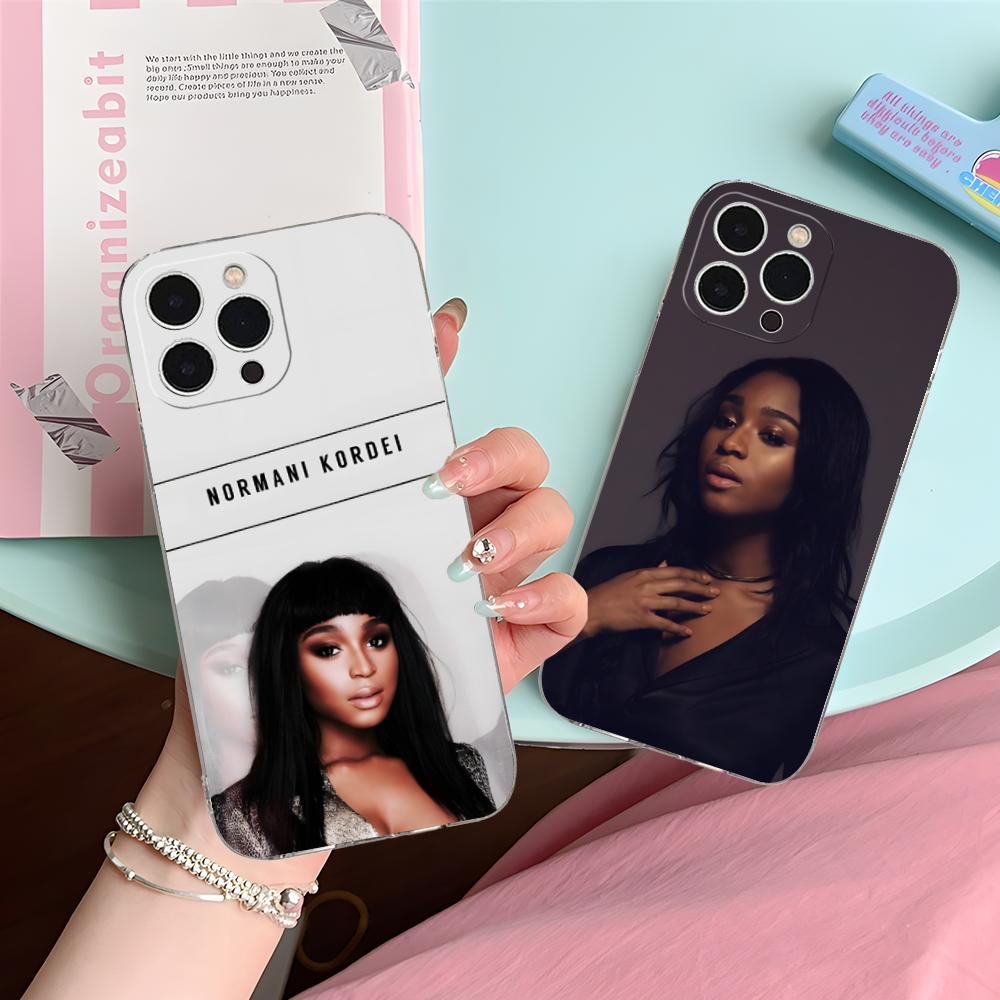 Normani Kordei Clear TPU Mobile Case for iPhone 17 16 15 14 13 12 11 X XR XS Air Pro Max Plus Mini Colorful Cover