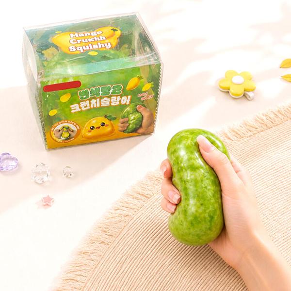 BEAR9 Color Changing Mango Crunchy Squishy Slangi