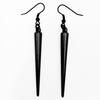 Charm Retro Punk Sliver Color Hollowed-out Heart Rose Flower Dangle Earrings for Women Gothic Hallowmas Jewelry Accessories Gift