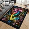 Colorful mermaid surrounded by bubbles carpet Yoga living room room decor children's crawling mat doormat area rug